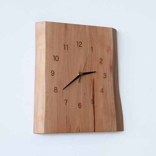 木の壁掛け時計 mimi ヤマナシ/たて 339