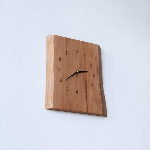 木の壁掛け時計 mimi ヤマナシ/たて 339