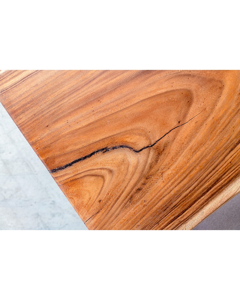 モンキーポッド一枚板デスク/オイル塗装(ウォールナット木製脚