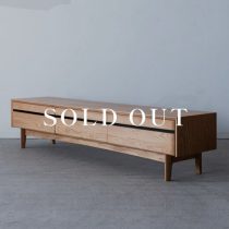 アウトレット家具のコネクト TVボード180 オーク材-ライト 売り切れ