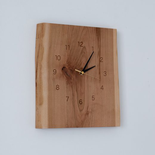 木の壁掛け時計 mimi 山桜/たて 270