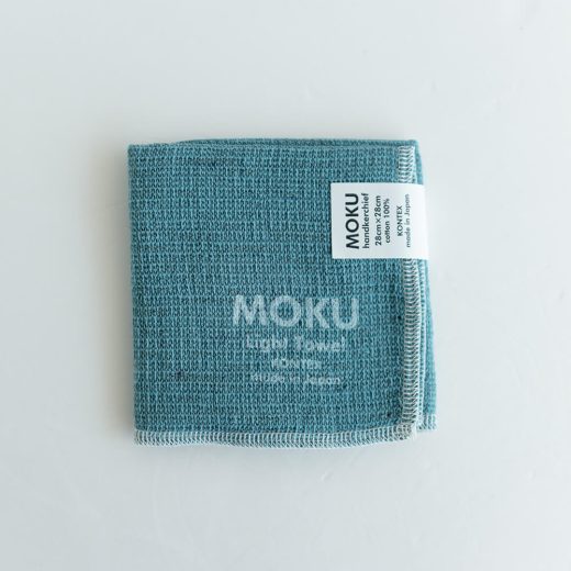 ブルーグリーン｜MOKU Handkerchief ハンカチ