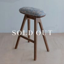 キッチンスツールBR (H530) ＋ ミナ ペルホネン(mina perhonen)-sky flower [BL]売り切れ