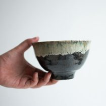 アウトレット食器（器市）の【WEB限定】窯変白流し 反六兵衛4.0丼