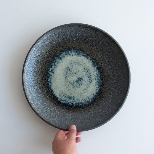 アウトレット食器（器市）の【WEB限定】悠々黒鉄 丸9寸皿