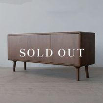 アウトレット家具の［現品SALE］BRIDGE サイドボード 1500 [DB] ホワイトオーク無垢材 - オイル塗装 売り切れ