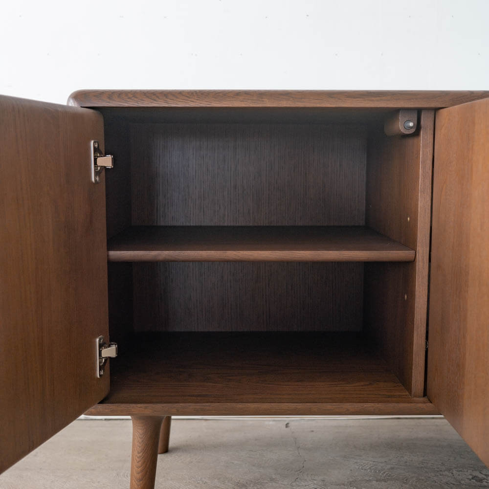 ［現品SALE］BRIDGE サイドボード 1500 [DB]  ホワイトオーク無垢材 / オイル塗装