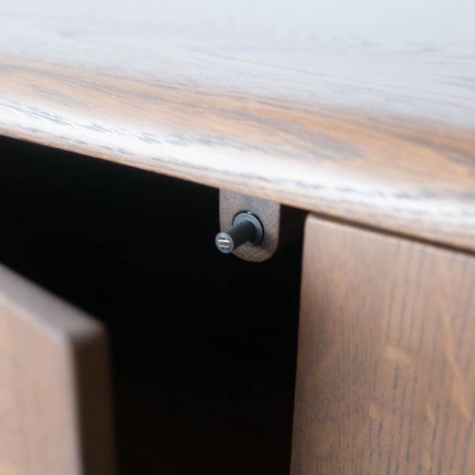 ［現品SALE］BRIDGE サイドボード 1500 [DB]  ホワイトオーク無垢材 / オイル塗装