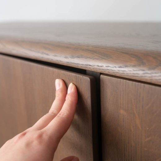 ［現品SALE］BRIDGE サイドボード 1500 [DB]  ホワイトオーク無垢材 / オイル塗装