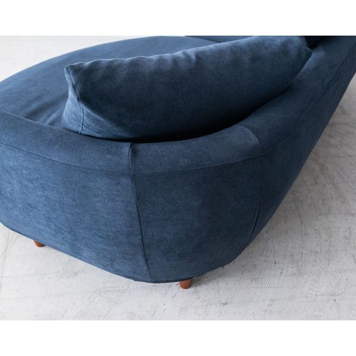 ［現品SALE］sopo sofa (ソーポソファ)［Large］ルーミーカウチ+ワンソファ セット カプリス9ネイビー （丸脚付き/ブラウン）