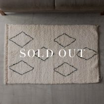 ハンドメイドラグ BENI OUARAIN 170×100cm 売り切れ