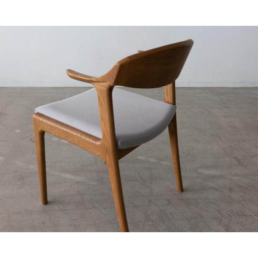 ［現品SALE］CHAIR DC354-1W（張座）レッドオーク無垢材 / ウレタン塗装MO色（ナガノインテリア）