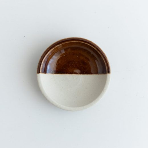 アウトレット食器（器市）の【WEB限定】塗分小皿 ブラウン