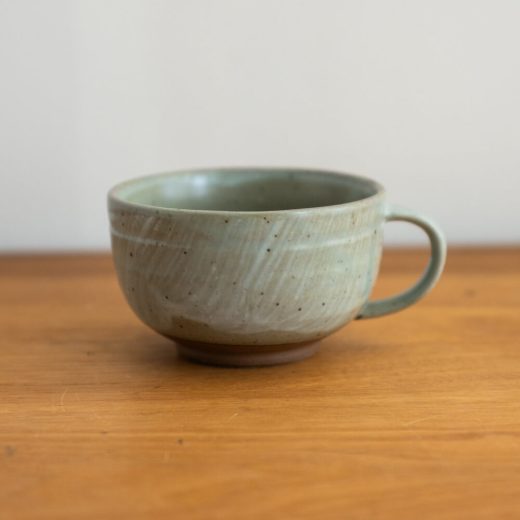アウトレット食器（器市）の【WEB限定】土物スープカップ 灰釉粉引