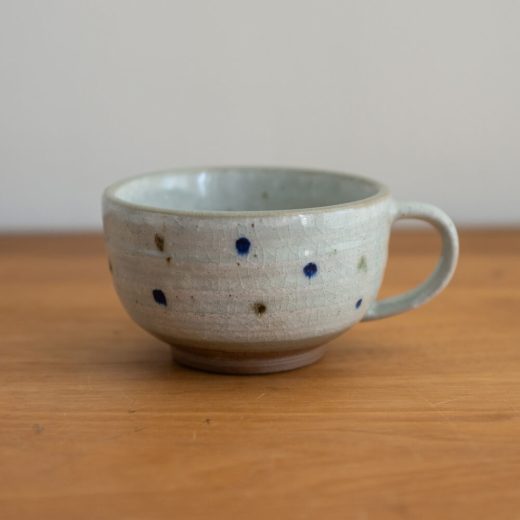 アウトレット食器（器市）の【WEB限定】土物スープカップ ドット