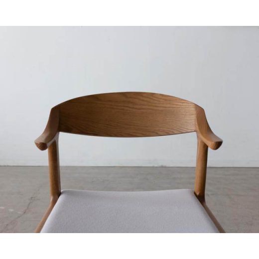 ［現品SALE］CHAIR DC354-1W（張座）レッドオーク無垢材 / ウレタン塗装MO色（ナガノインテリア）