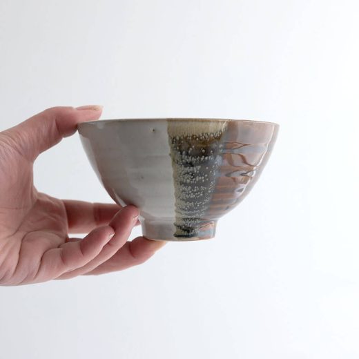 アウトレット食器（器市）の【WEB限定】塗分茶碗 大平 ブラウン