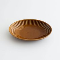 アウトレット食器（器市）の【WEB限定】MINO 削ぎオーバル（アメ）