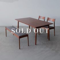 アウトレット家具の［現品SALE］MILE STONE ダイニング4点セット 1600 売り切れ