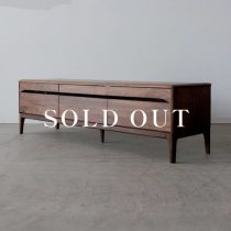 アウトレット家具の［現品SALE］ストリーム150TVボード ウォールナット - クリア 売り切れ