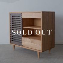 アウトレット家具の［現品SALE］ スイート AVキャビネット85 タモ - ウォールナット ライト色（オイル仕上げ） 売り切れ