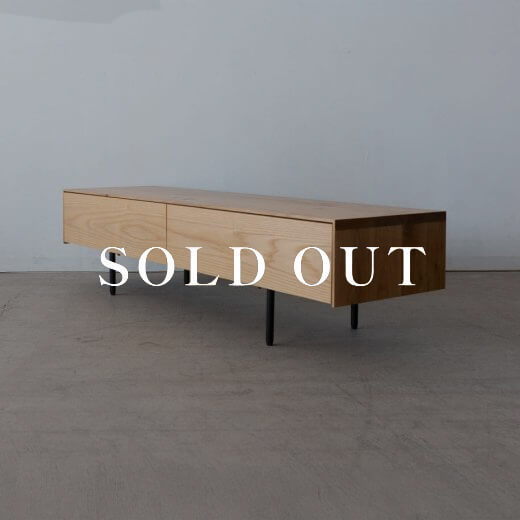 アウトレット家具の［数量限定］YLEVYYS テレビボード 140 ナラ - オイル 売り切れ