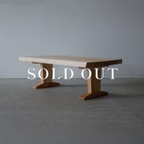 アウトレット家具の［現品SALE］一枚板リビングテーブル 北海道産カバ桜 - オイル仕上げ（MS7672）2本脚A型 売り切れ