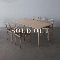アウトレット家具の［現品SALE］ELEGANCE ダイニング6点セット 180テーブル - チェア - アームチェア（NA） 売り切れ