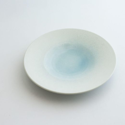 アウトレット食器（器市）の【WEB限定】初氷 青 輪二重9.5皿