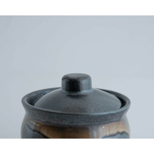 【WEB限定】茶流し8cm蓋付き壺 -器市-