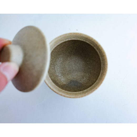 織部流し8cm蓋付き壺 -器市-