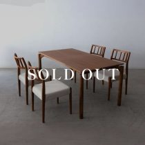 アウトレット家具の［現品SALE］EDDA ダイニング5点セット ダイニングテーブル155+ チェア 201 チーク・アカシア - オイル 売り切れ