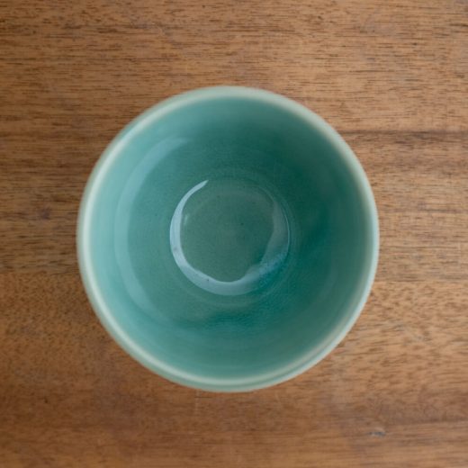 【WEB限定】貫入しのぎ3.5寸深鉢 ミドリ -器市-