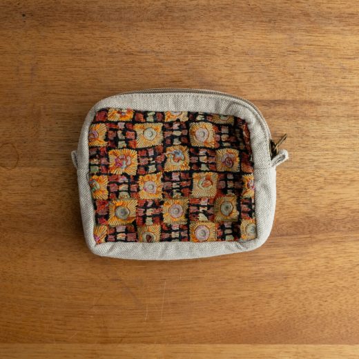 ヴィンテージ刺繍ポーチ L -Circus Parade-
