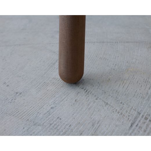 ［現品SALE］BOWスツール ウォールナット材 / オイル仕上げ H610 座面Ribbon生地 グレー