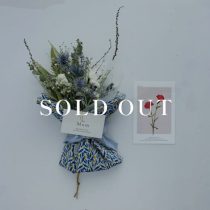 ［2025母の日限定］ポストカード付きハンカチブーケ-Twilight Blue- 売り切れ
