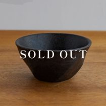 アウトレット食器（器市）の黒いぶし3.5寸深鉢 売り切れ