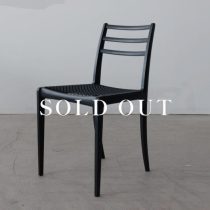 アウトレット家具の［現品SALE］ELEGANCE ダイニングチェア ホワイトアッシュ材 - Black 売り切れ