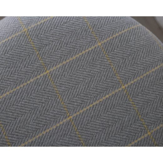 ［現品SALE］BOWスツール ウォールナット材 / オイル仕上げ H610 座面Ribbon生地 グレー