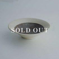 アウトレット食器（器市）の【WEB限定】初雪スリ目紋 5寸平鉢 売り切れ