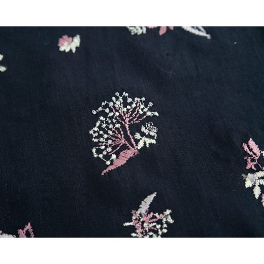 野小花 刺繍ハンカチ (NV)