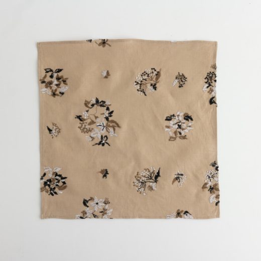 野小花 刺繍ハンカチ (BE)