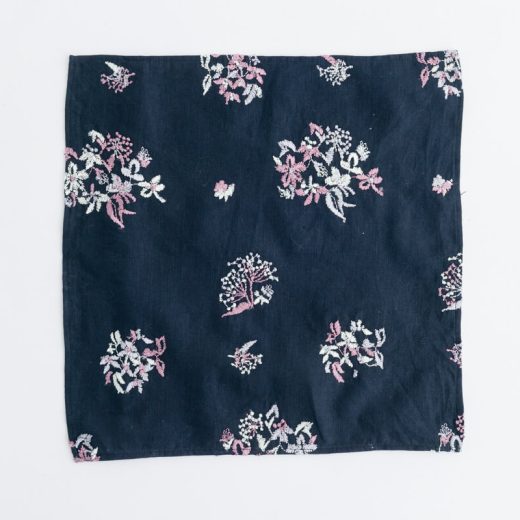 野小花 刺繍ハンカチ (NV)