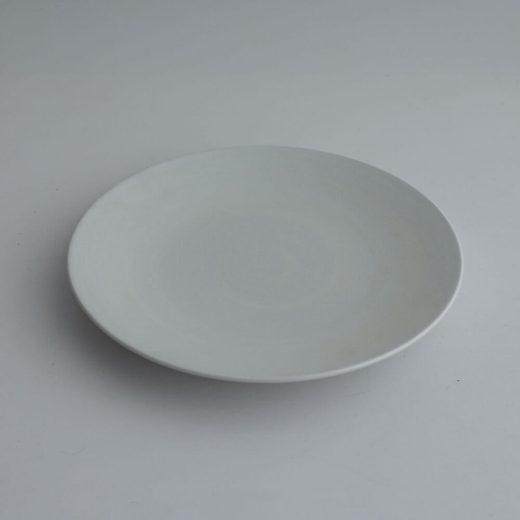 【WEB限定】白マット24.5cmメタ皿 -器市-