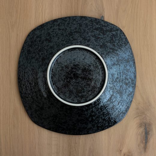 【WEB限定】明世波しぶき 輪二重 角9.5皿 -器市-