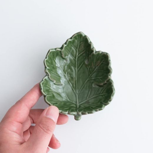 【WEB限定】葉脈 三ﾂ足珍味 織部 -器市-