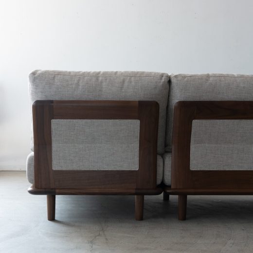 ［シラカワ家具アウトレット］TRESRAPT (トレスラプト)  2Pソファ＋シェーズロング ウォールナット SL-BW5622TG シャームPU SL-BW5620R TG SL-BW5622TG