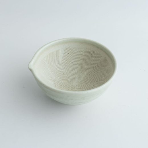 15.5cm 白 片口丸すり鉢 -器市-