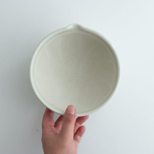15.5cm 白 片口丸すり鉢 -器市-