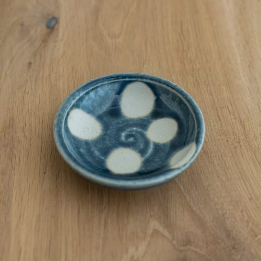 【WEB限定】薬味小皿 青水玉 -器市-